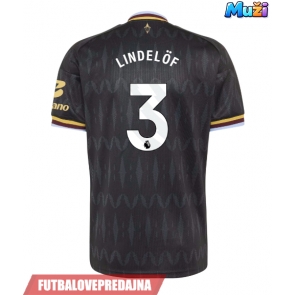 Lacne Muži Futbalové dres Aston Villa Victor Lindelof #3 2026-27 Krátky Rukáv - Preč